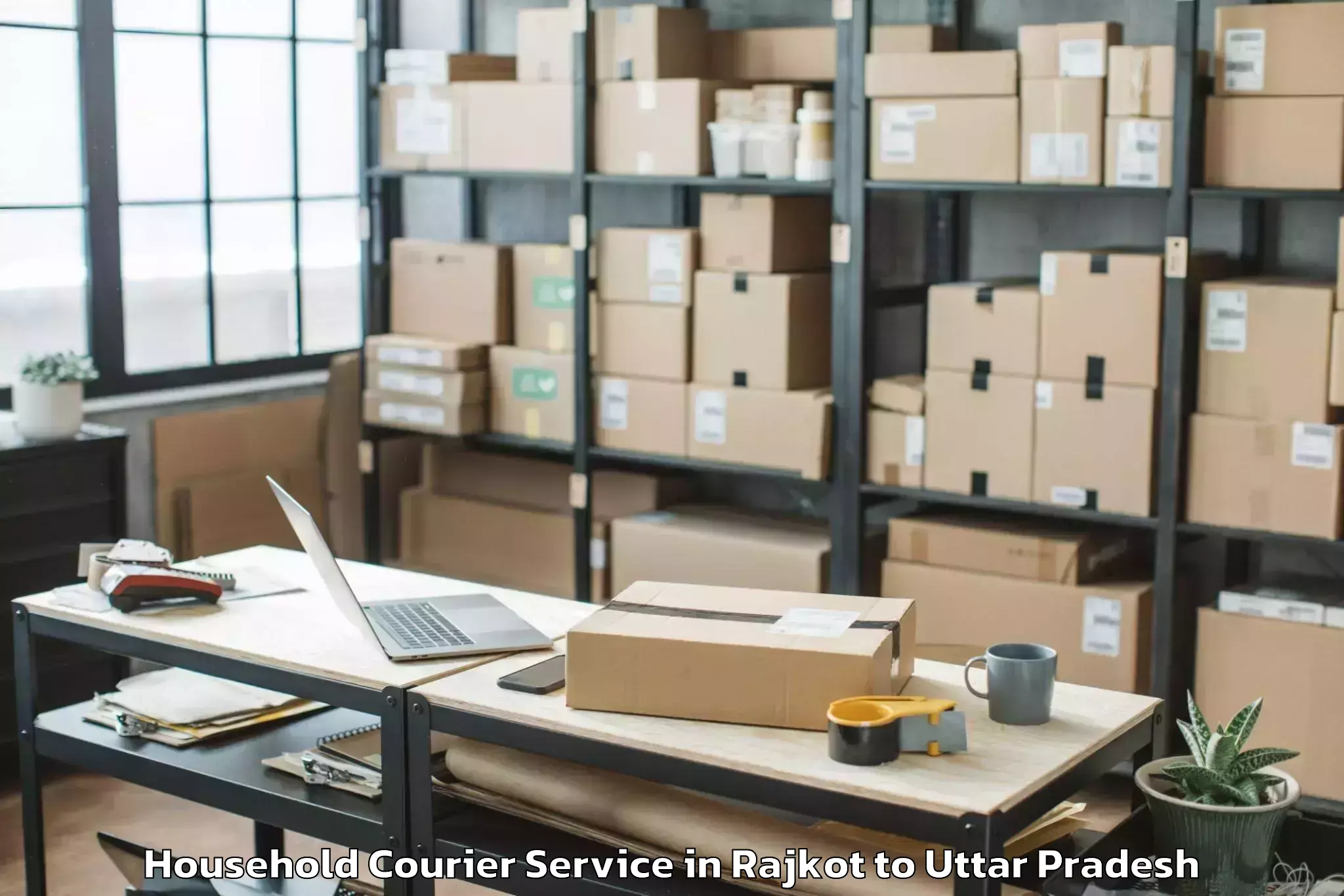 Rajkot to Aliganj Household Courier